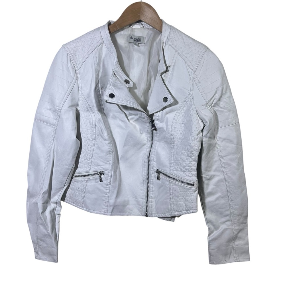 Charlotte Russe Faux Leather Jacket Size Large